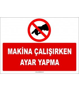 ZY2685 - Makina çalışırken ayar yapma