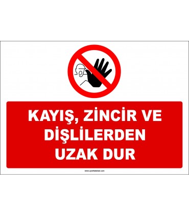 ZY2695 - Kayış, Zincir ve Dişlilerden Uzak Dur