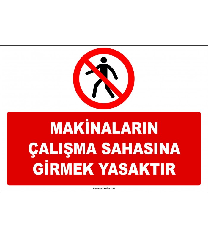 ZY2729 - Makinaların Çalışma Sahasına Girmek Yasaktır
