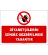 ZY2743 - Ziyaretçilerin izinsiz gezdirilmesi yasaktır
