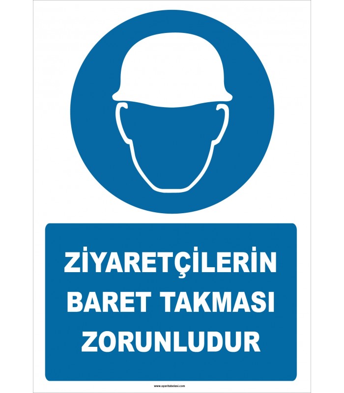ZY2753 - Ziyaretçilerin Baret Takması Zorunludur
