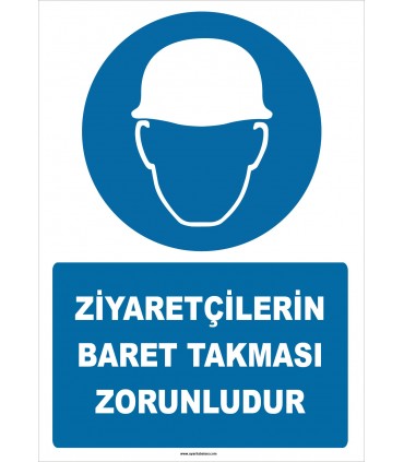 ZY2753 - Ziyaretçilerin Baret Takması Zorunludur