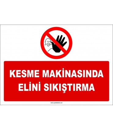 ZY2758 - Kesme makinasında elini sıkıştırma