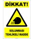 ZY2763 - Dikkat! Solunması Tehlikeli Madde