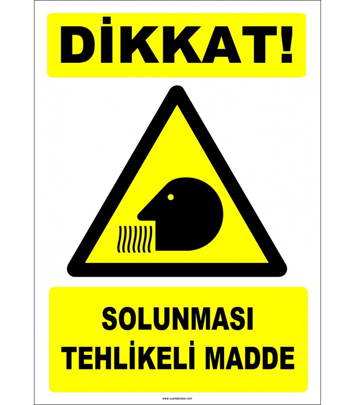 ZY2763 - Dikkat! Solunması Tehlikeli Madde