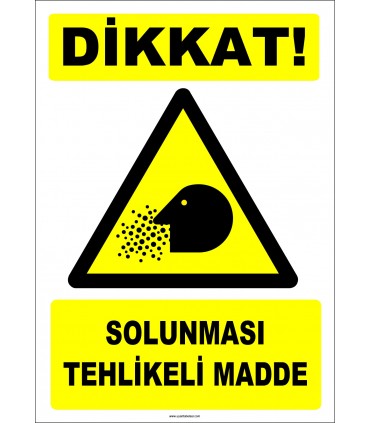 ZY2764 - Dikkat! Solunması Tehlikeli Madde
