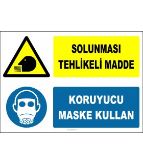 ZY2785 - Solunması Tehlikeli Madde, Koruyucu Maske Kullan
