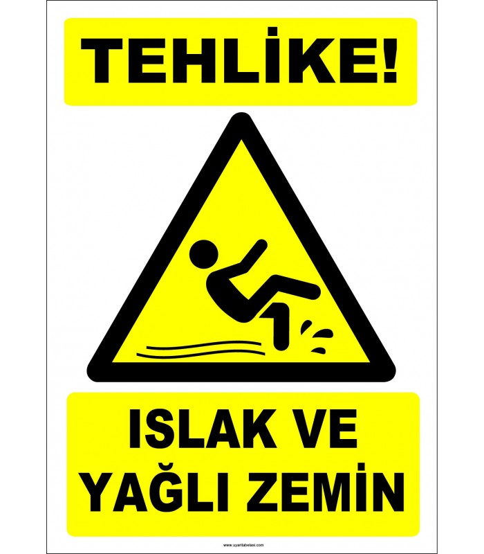 ZY2803 - Tehlike! Islak ve Yağlı Zemin