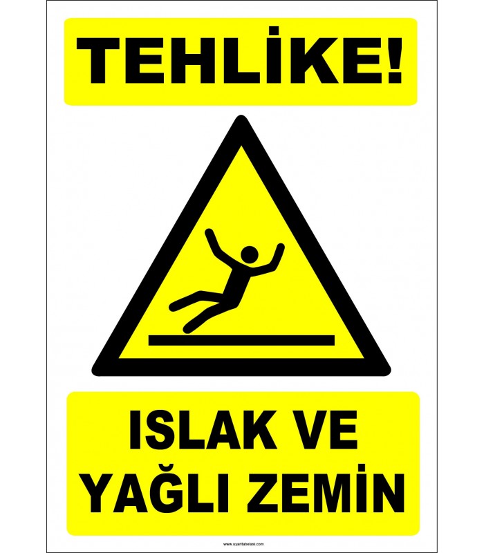 ZY2804 - Tehlike! Islak ve Yağlı Zemin