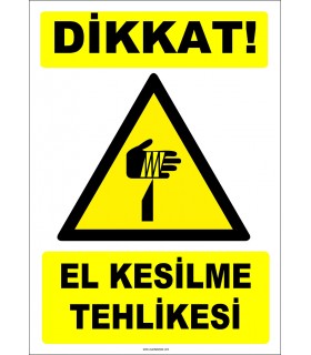ZY2808 - Dikkat! El Kesilme Tehlikesi