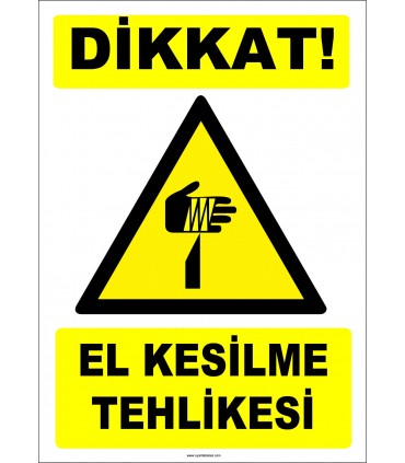 ZY2808 - Dikkat! El Kesilme Tehlikesi