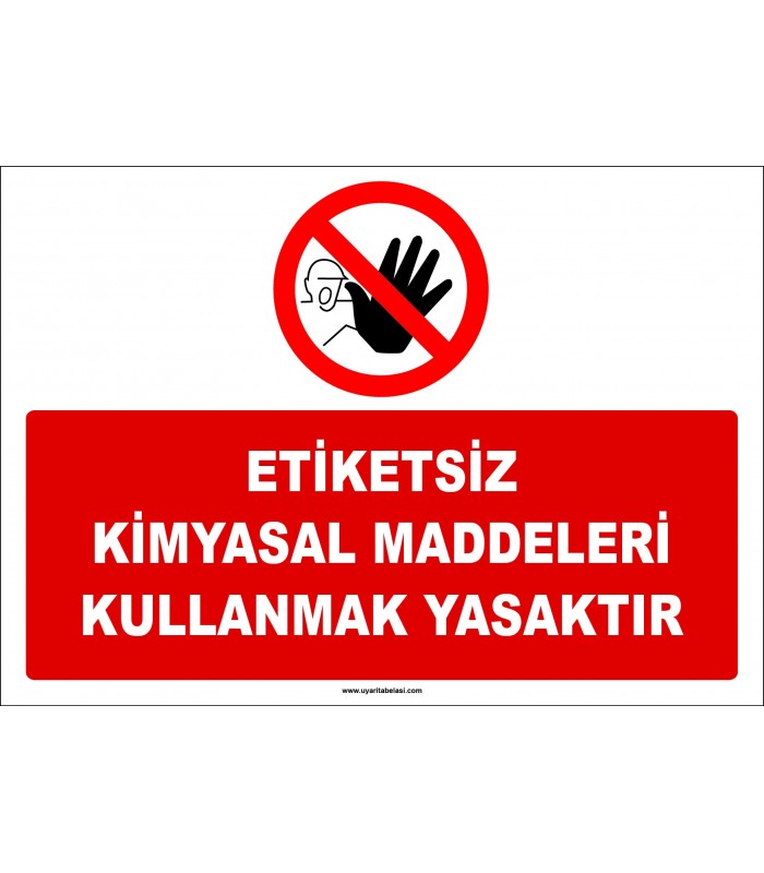 ZY2811 - Etiketsiz Kimyasal Maddeleri Kullanmak Yasaktır