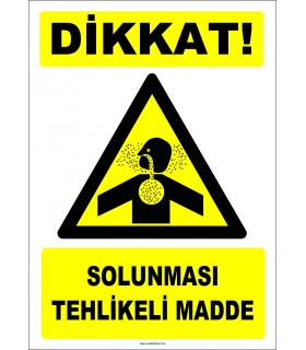ZY2814 - Dikkat! Solunması Tehlikeli Madde