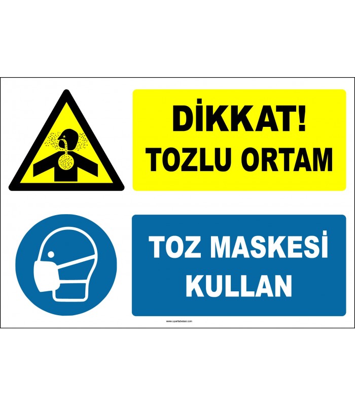 ZY2815 - Dikkat! Tozlu Ortam, Toz Maskesi Kullan