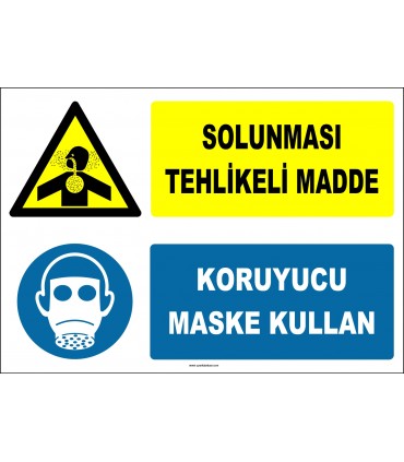 ZY2820 - Solunması Tehlikeli Madde, Koruyucu Maske Kullan