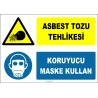 ZY2825 - Asbest Tozu Tehlikesi, Koruyucu Maske Kullan