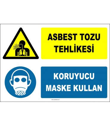 ZY2826 - Asbest Tozu Tehlikesi, Koruyucu Maske Kullan