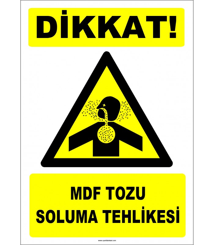 ZY2843 - Dikkat! MDF Tozu Soluma Tehlikesi