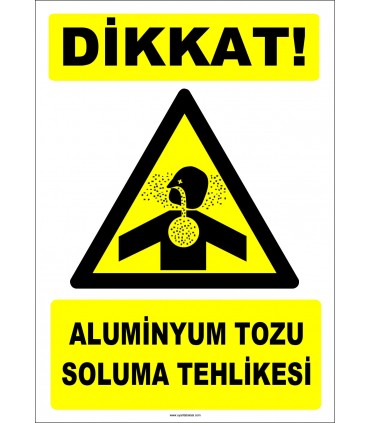 ZY2846 - Dikkat! Aluminyum Tozu Soluma Tehlikesi