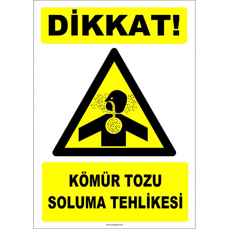 ZY2859 - Dikkat! Kömür Tozu Soluma Tehlikesi
