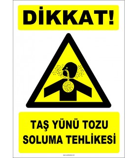 ZY2871 - Dikkat! Taş Yünü Tozu Soluma Tehlikesi
