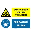 ZY2880 - Sunta Tozu Soluma Tehlikesi, Toz Maskesi Kullan