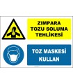 ZY2901 - Zımpara Tozu Soluma Tehlikesi, Toz Maskesi Kullan