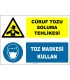 ZY2910 - Cüruf Tozu Soluma Tehlikesi, Toz Maskesi Kullan