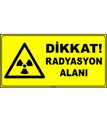 ZY2911 - ISO 7010 Dikkat Radyasyon Alanı