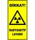 ZY2918 - ISO 7010 Dikkat! Radyoaktif Lavabo