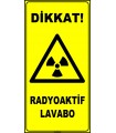 ZY2918 - ISO 7010 Dikkat! Radyoaktif Lavabo