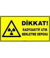 ZY2919 - ISO 7010 Dikkat! Radyoaktif Atık Bekletme Deposu