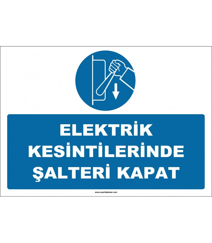 ZY2993 - Elektrik Kesintilerinde Şalteri Kapat