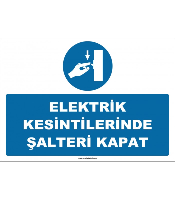 ZY2995 - Elektrik Kesintilerinde Şalteri Kapat