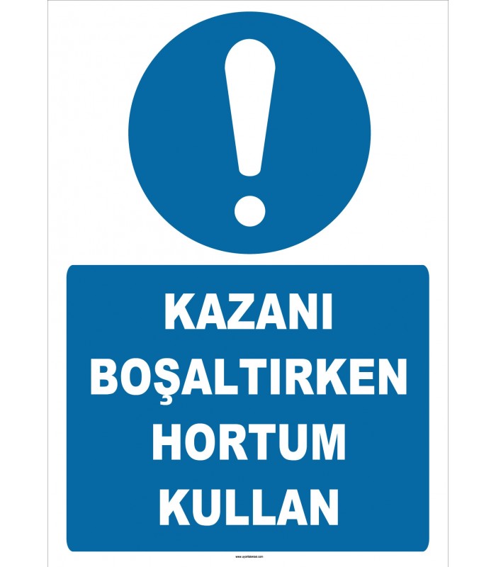 ZY3001 - Kazanı Boşaltırken Hortum Kullan