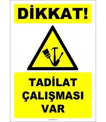 ZY3011 - Dikkat! Tadilat Çalışması Var