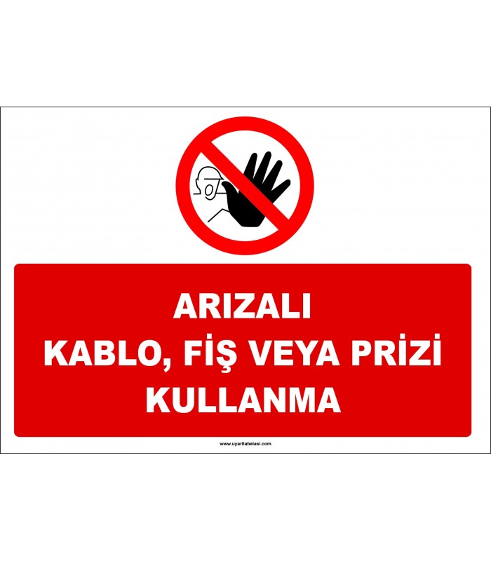 ZY3018 - Arızalı Kablo, Fiş veya Prizi Kullanma