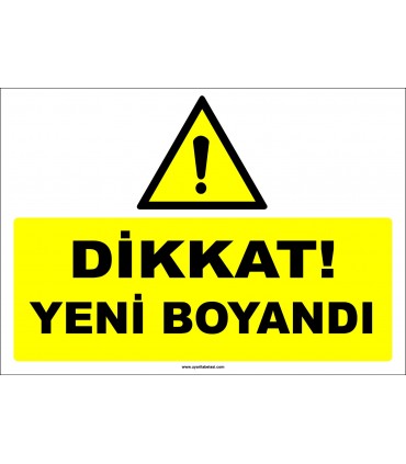 ZY3103 - Dikkat! Yeni Boyandı