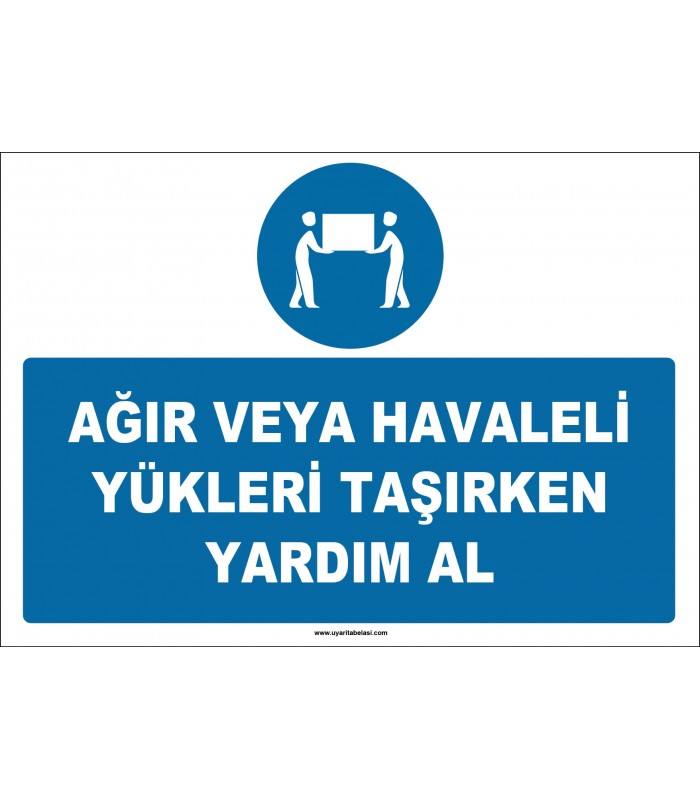 ZY3116 - Ağır veya Havaleli Yükleri Taşırken Yardım Al