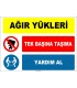 ZY3118 - Ağır Yükleri Tek Başına Taşıma, Yardım Al