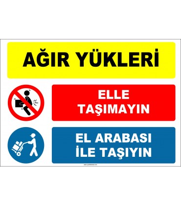 ZY3122 - Ağır Yükleri Elle Taşımayın, El Arabası İle Taşıyın