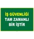 EF1002 - İş güvenliği tam zamanlı bir iştir