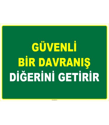 EF1004 - Güvenli Bir Davranış, Diğerini Getirir