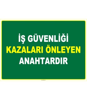 EF1007 - İş Güvenliği Kazaları Önleyen Anahtardır