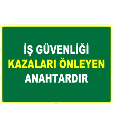 EF1007 - İş Güvenliği Kazaları Önleyen Anahtardır