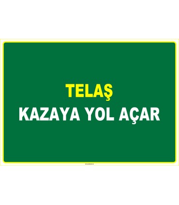 EF1022 - Telaş Kazaya Yol Açar