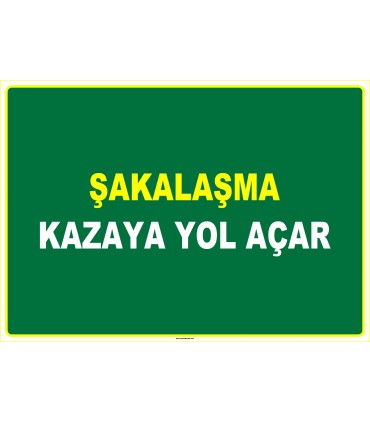 EF1023 - Şakalaşma Kazaya Yol Açar