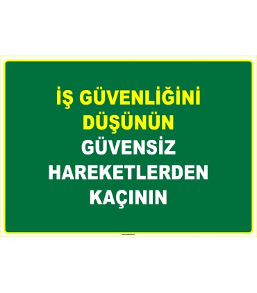 EF1041 - İş Güvenliğini Düşünün, Güvensiz Hareketlerden Kaçının
