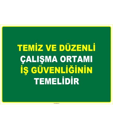 EF1045 - Temiz ve Düzenli Çalışma Ortamı İş Güvenliğinin Temelidir