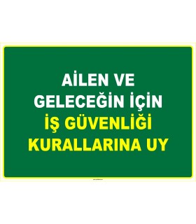 EF1062 - Ailen ve Geleceğin İçin İş Güvenliği Kurallarına Uy